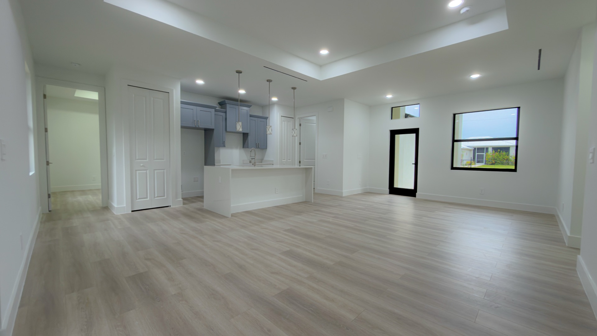 Living and kitchen